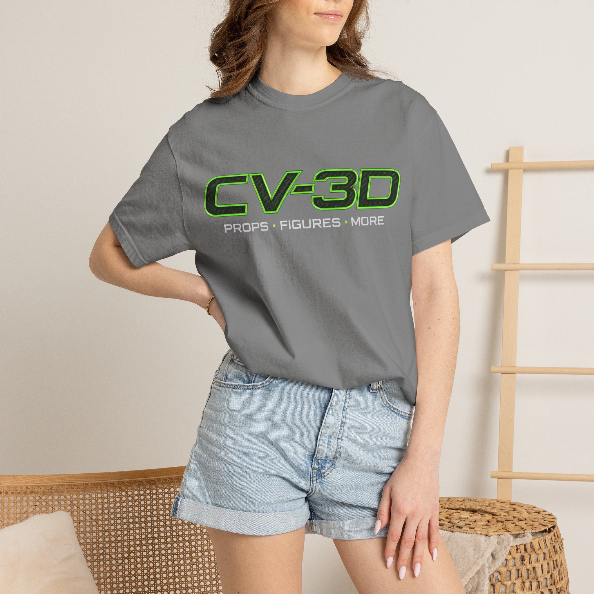 CV-3D Logo T-Shirt — Futuristic Graphic Tee