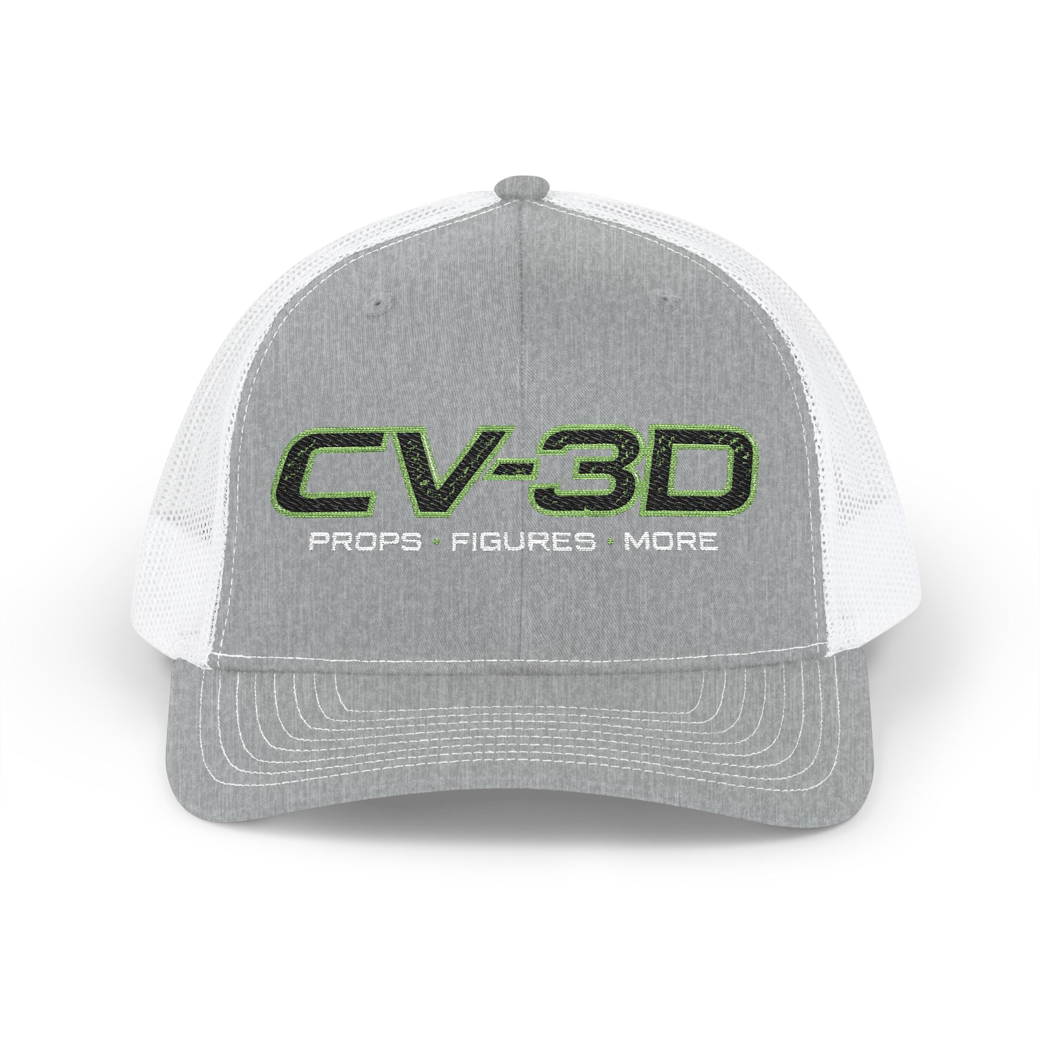 CV-3D Embroidered Trucker Cap — Props, Figures & More Logo Snapback