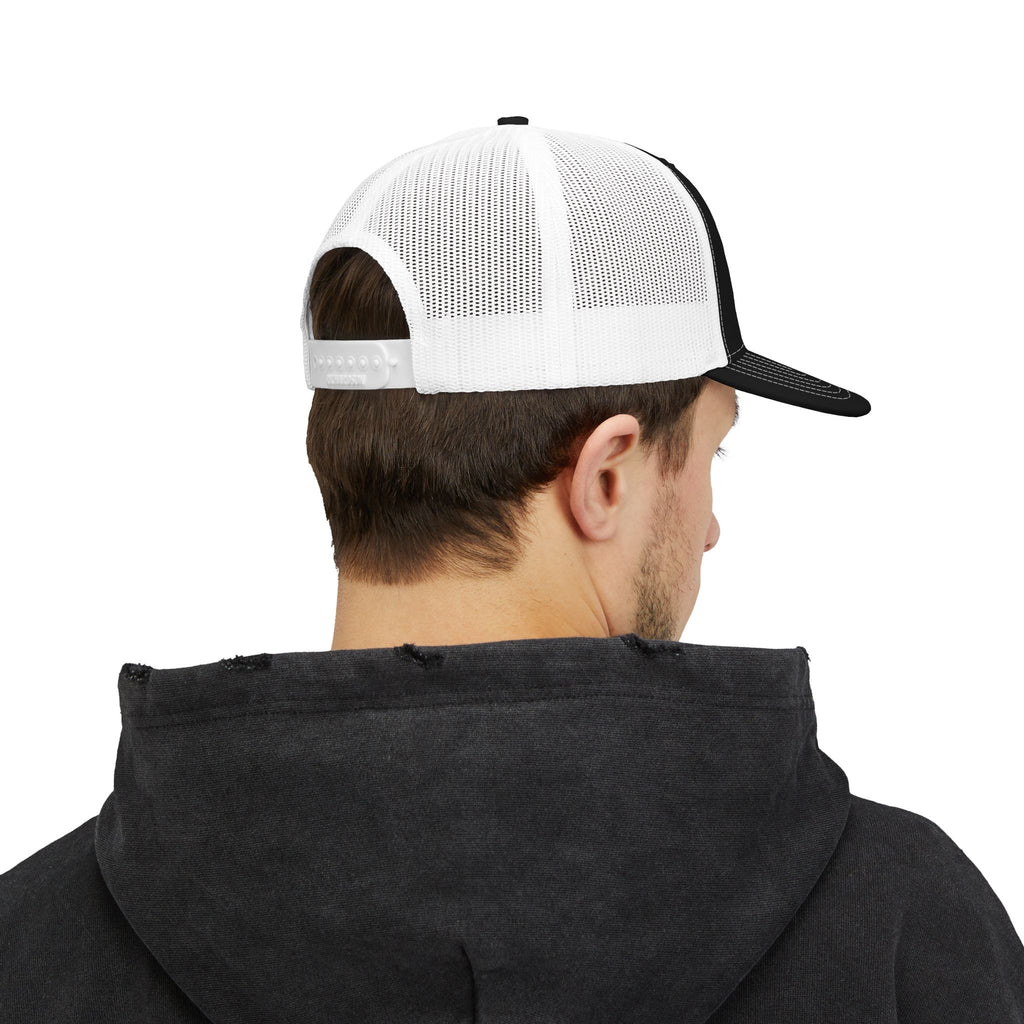 CV-3D Embroidered Trucker Cap — Props, Figures & More Logo Snapback
