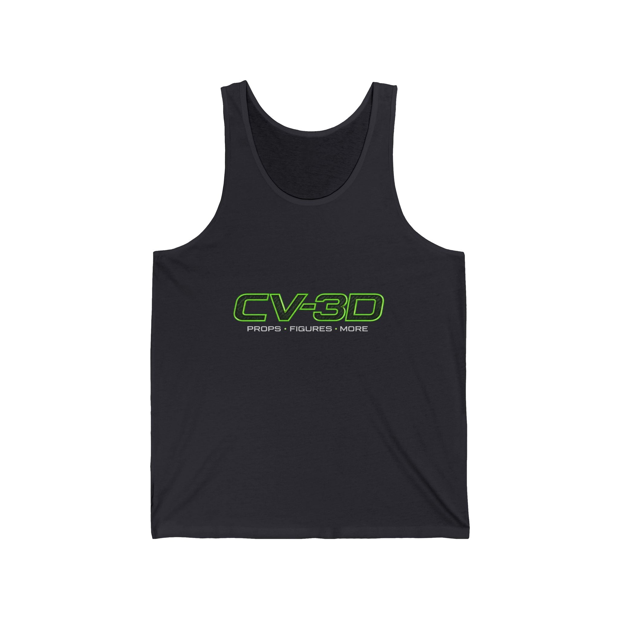 CV-3D Logo Tank Top — Green Tech Graphic Tank