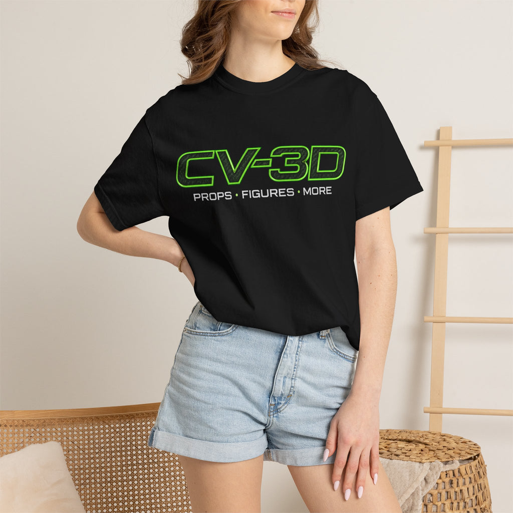 CV-3D Logo T-Shirt — Futuristic Graphic Tee