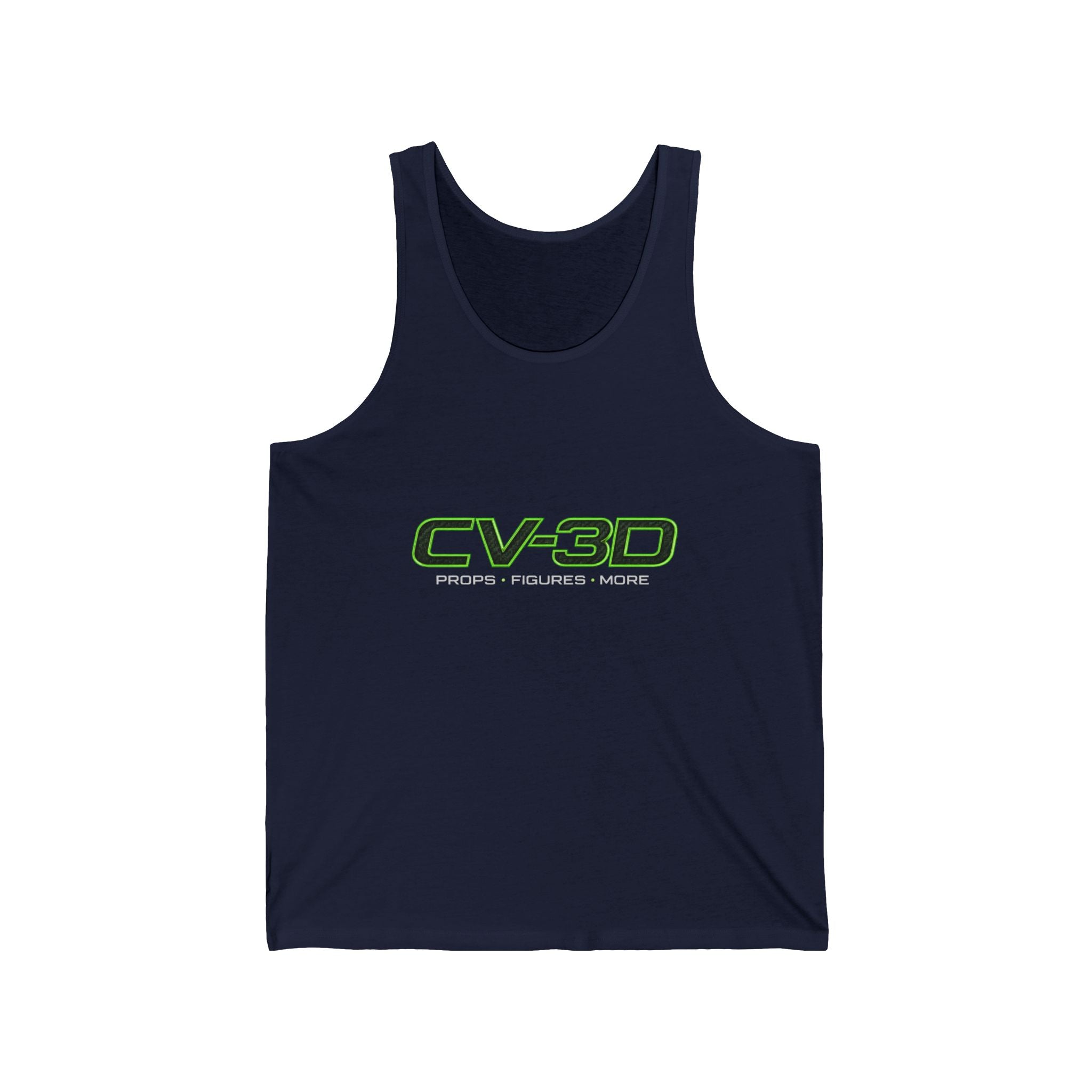 CV-3D Logo Tank Top — Green Tech Graphic Tank